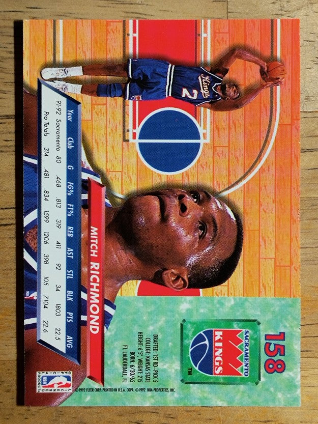 1992-93 Ultra #158 Mitch Richmond