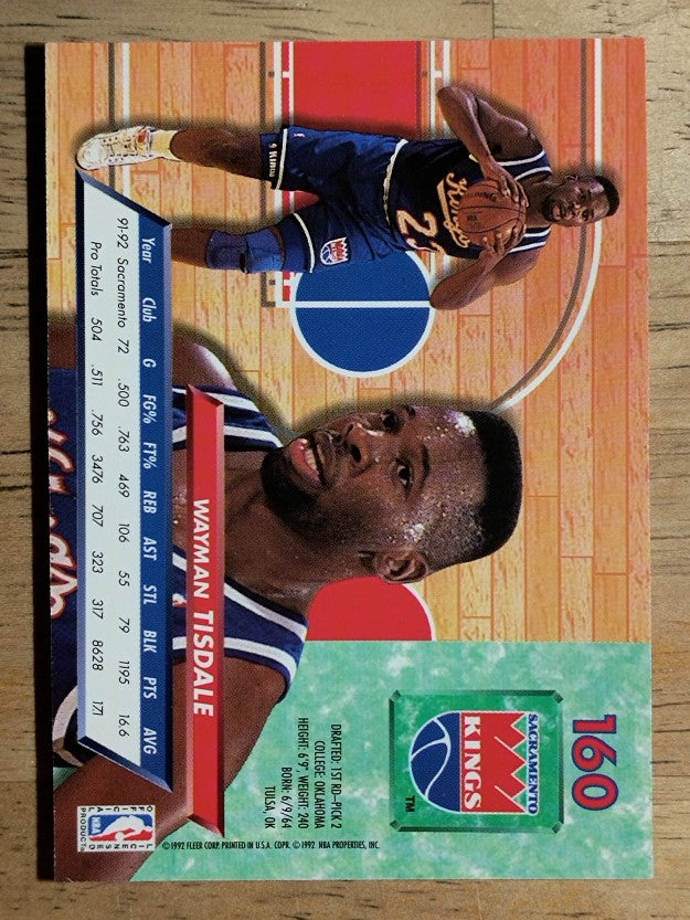 1992-93 Ultra #160 Wayman Tisdale
