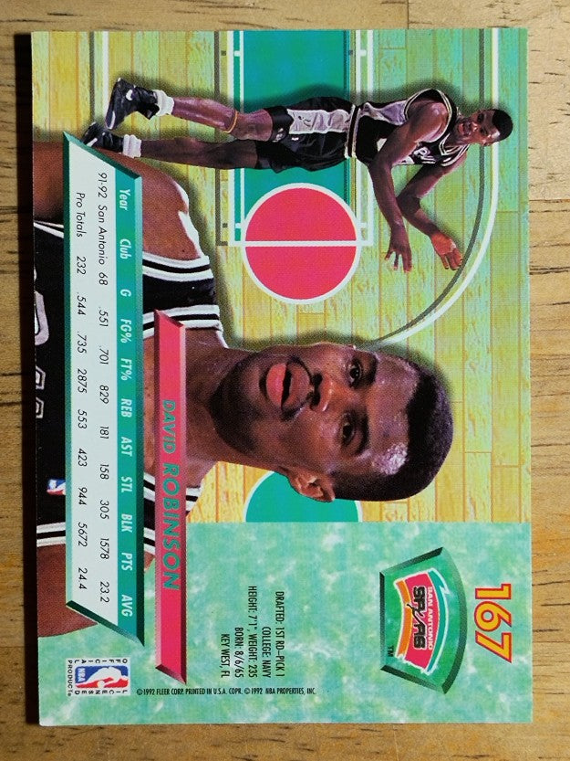 1992-93 Ultra #167 David Robinson