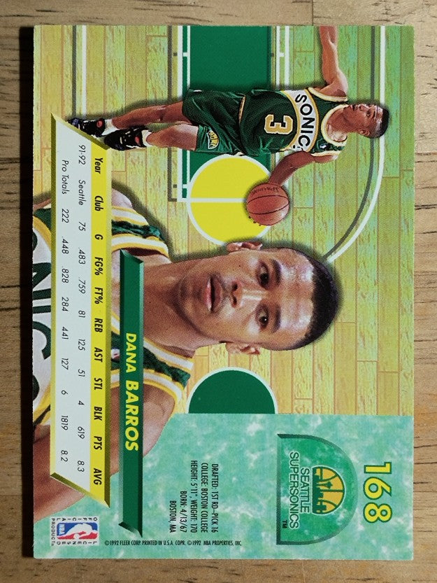 1992-93 Ultra #168 Dana Barros