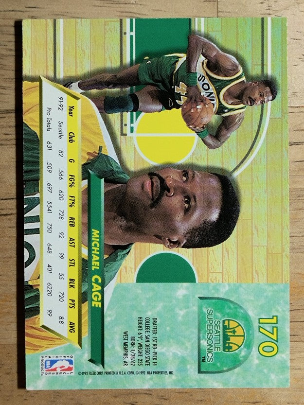 1992-93 Ultra #170 Michael Cage