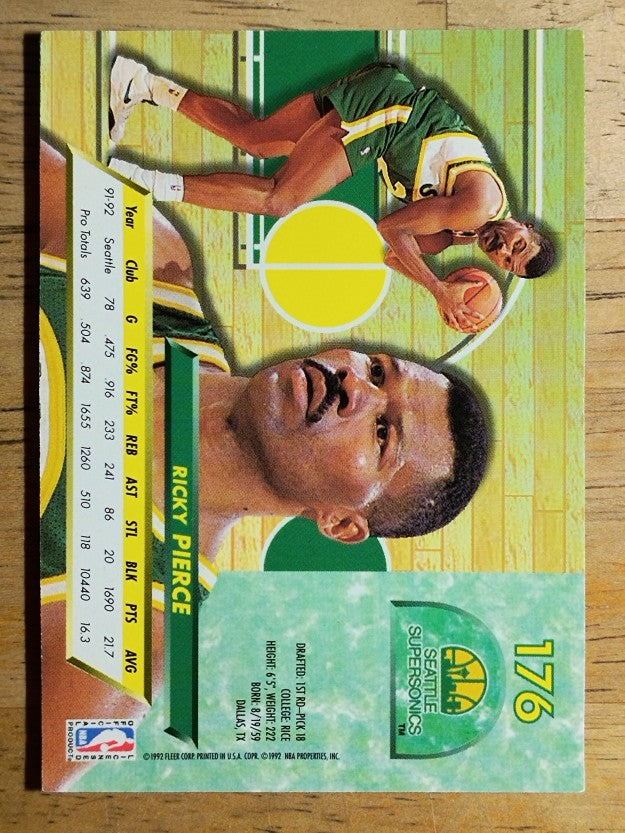 1992-93 Ultra #176 Ricky Pierce