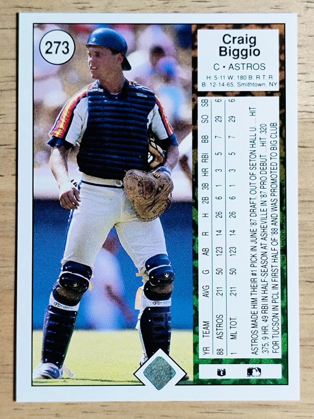 1989 Upper Deck #273 Craig Biggio RC