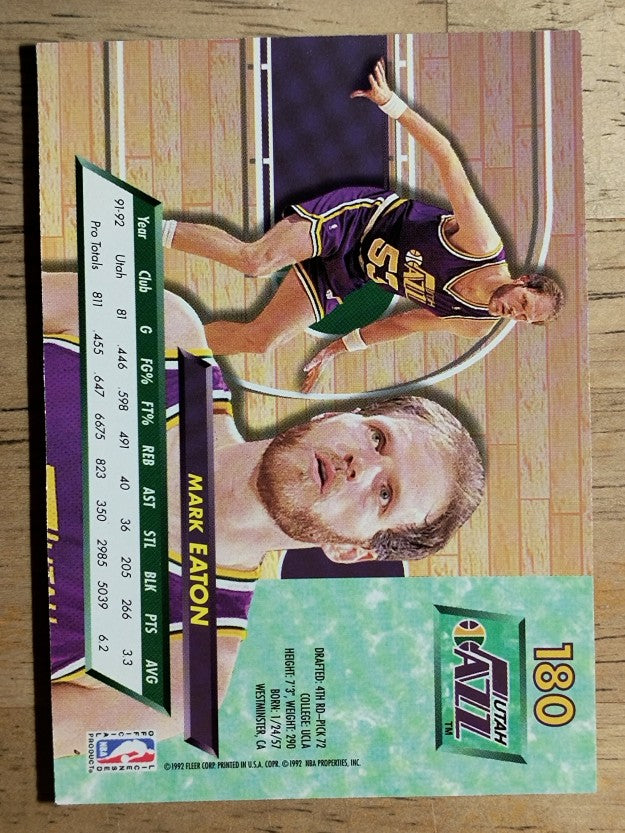 1992-93 Ultra #180 Mark Eaton