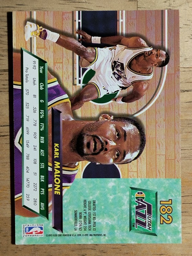 1992-93 Ultra #182 Karl Malone