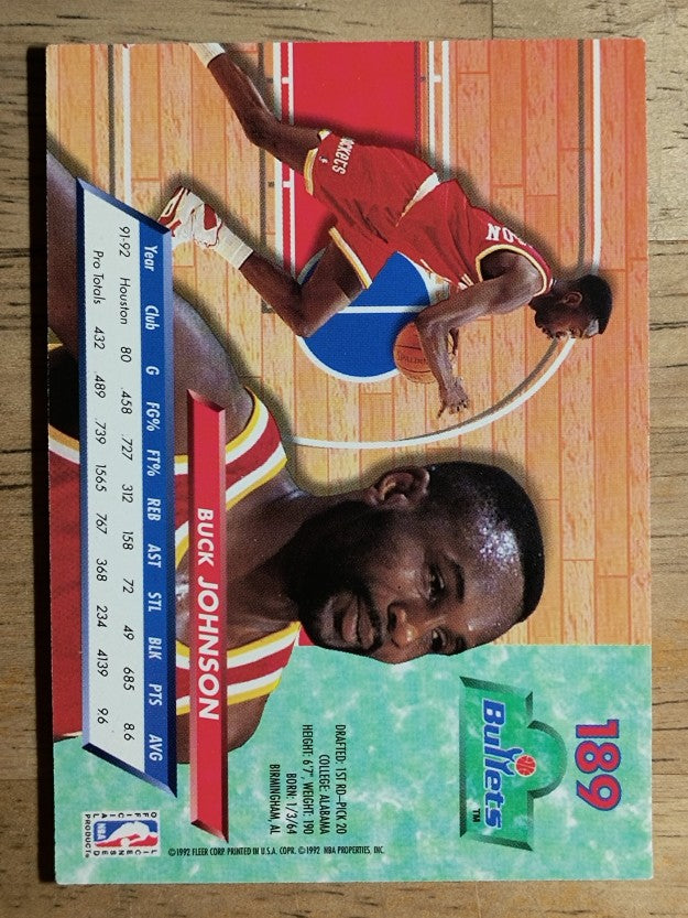 1992-93 Ultra #189 Buck Johnson