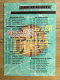 1992-93 Ultra #200 Checklist 105-200