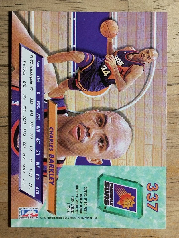 1992-93 Ultra #337 Charles Barkley