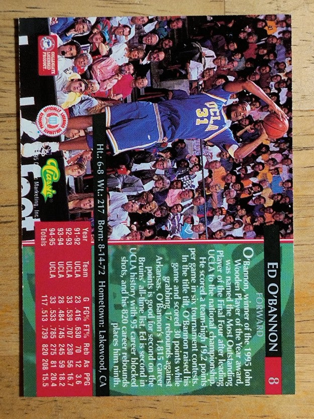 1995 Classic #8 Ed O'Bannon