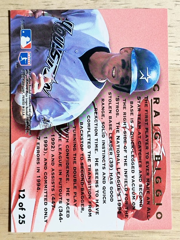1995 Ultra Award Winners Gold Medallion #12 Craig Biggio