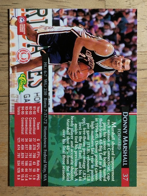 1995 Classic #37 Donny Marshall