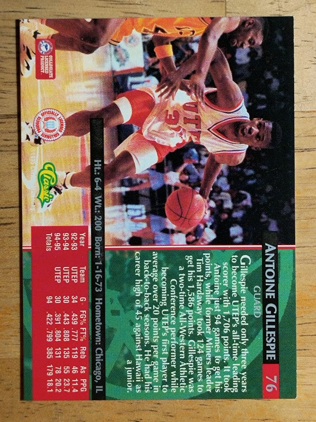 1995 Classic #76 Antoine Gillespie