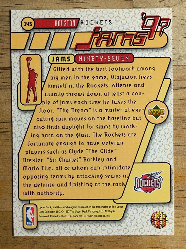 1997-98 Upper Deck #145 Hakeem Olajuwon JAM