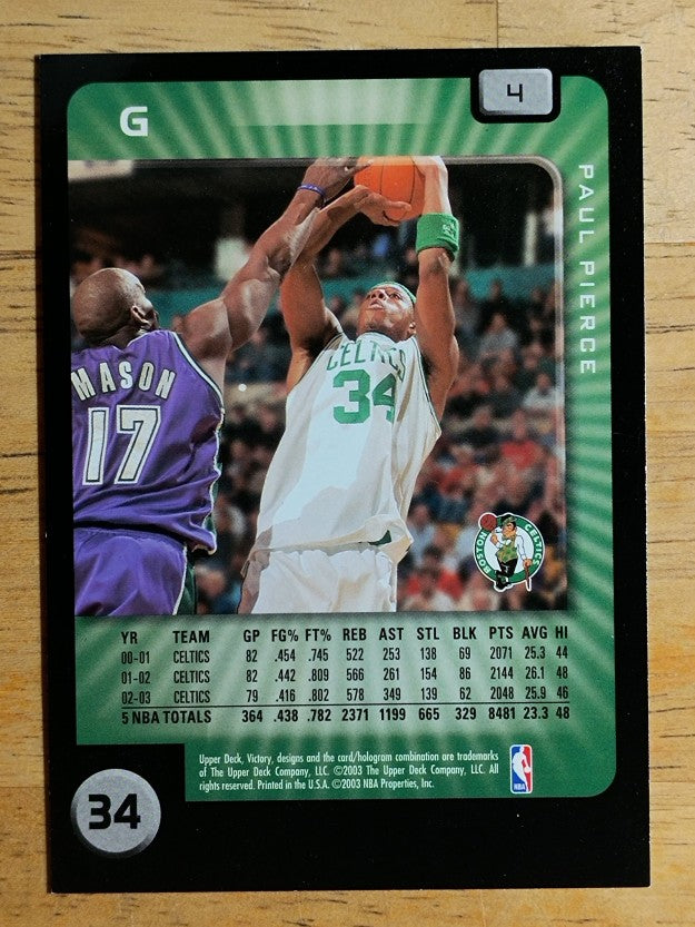 2003-04 Upper Deck Victory #4 Paul Pierce