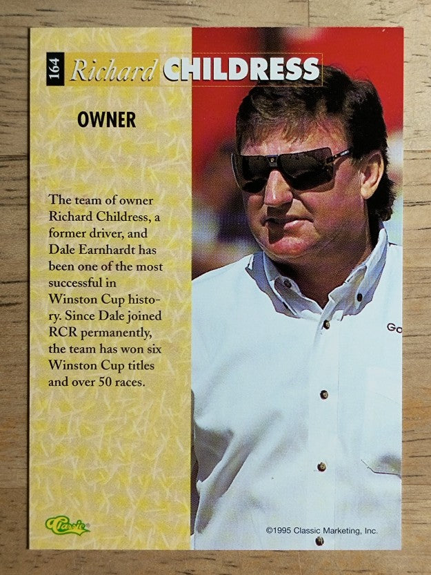 1995 Classic Five Sport #164 Richard Childress