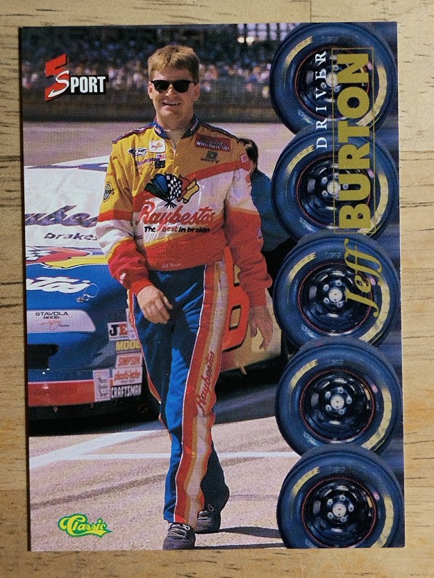 1995 Classic Five Sport #172 Jeff Burton