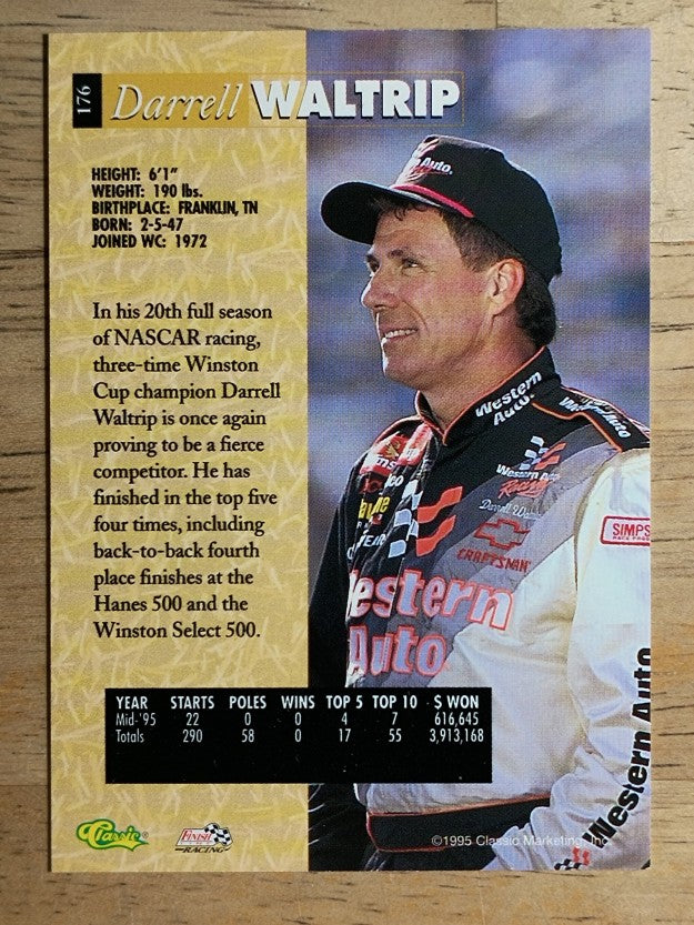 1995 Classic Five Sport #176 Darrell Waltrip