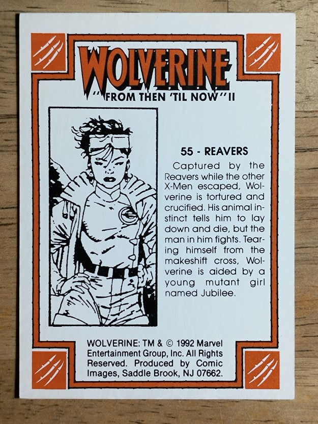 1992 Comic Images Wolverine From Then 'Til Now II #55 Reavers