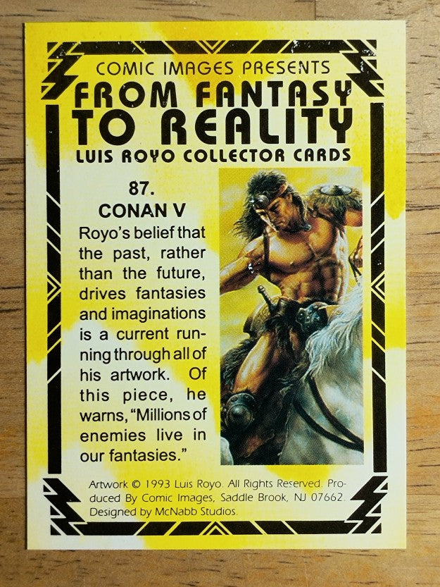 1993 Comic Images From Fantasy to Reality #87 Conan V