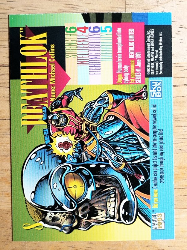1993 SkyBox Marvel Universe IV #8 Deathlok