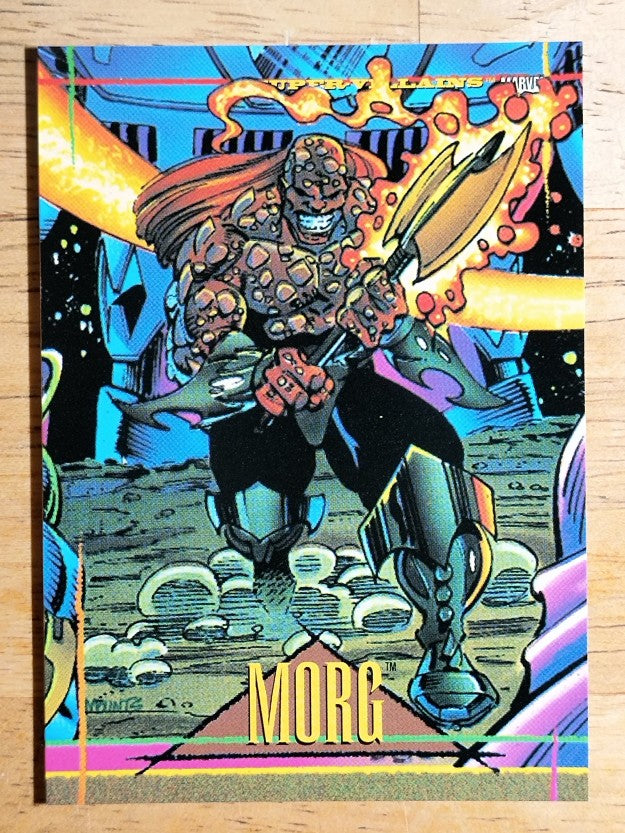 1993 SkyBox Marvel Universe IV #17 Morg