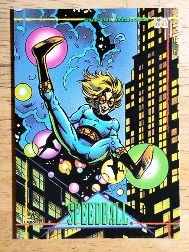 1993 SkyBox Marvel Universe IV #23 Speedball