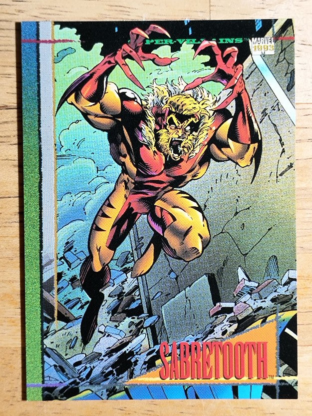 1993 SkyBox Marvel Universe IV #31 Sabretooth