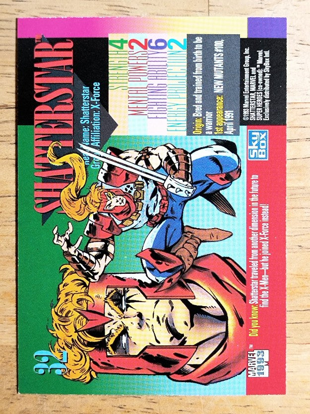 1993 SkyBox Marvel Universe IV #32 Shatterstar
