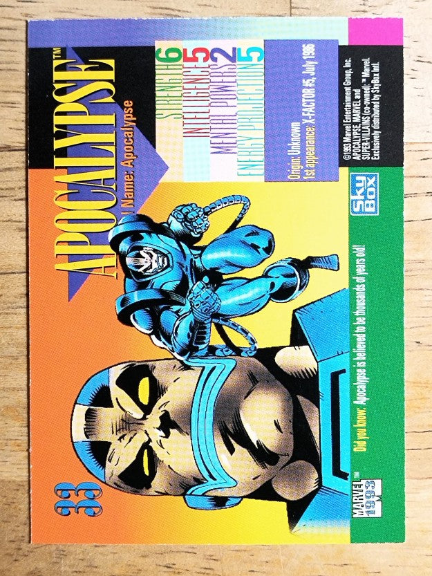 1993 SkyBox Marvel Universe IV #33 Apocalypse