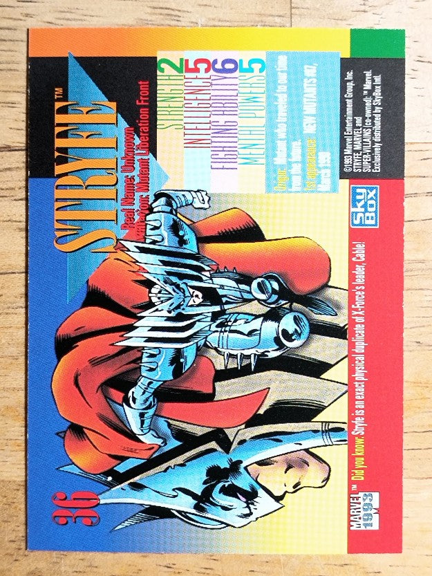 1993 SkyBox Marvel Universe IV #36 Stryfe