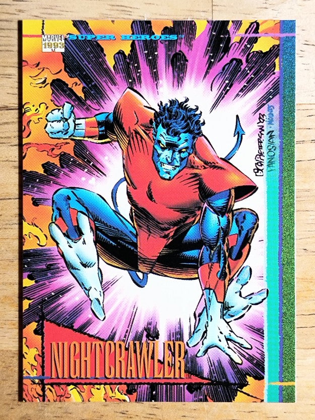 1993 SkyBox Marvel Universe IV #42 Nightcrawler