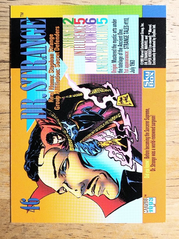 1993 SkyBox Marvel Universe IV #46 Dr. Strange