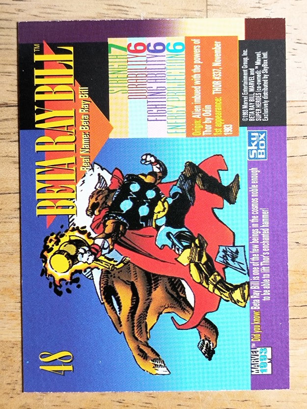 1993 SkyBox Marvel Universe IV #48 Beta Ray Bill