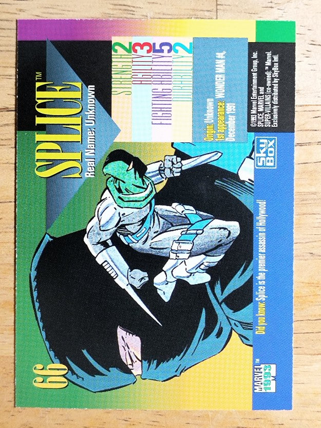 1993 SkyBox Marvel Universe IV #66 Splice