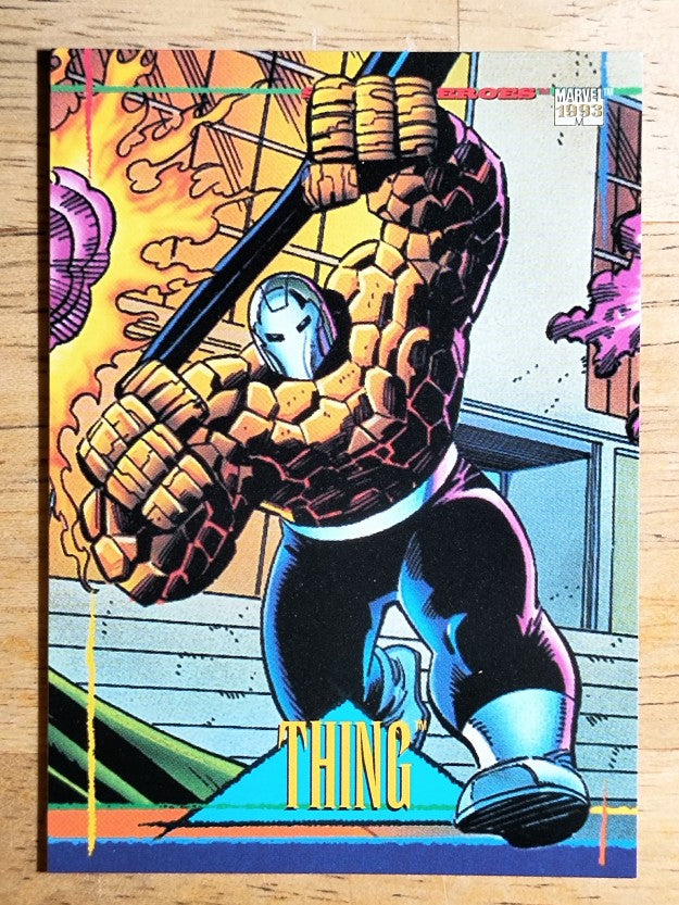 1993 SkyBox Marvel Universe IV #80 Thing