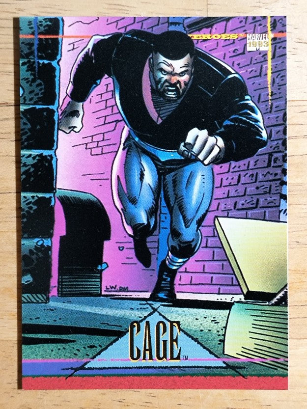 1993 SkyBox Marvel Universe IV #89 Cage