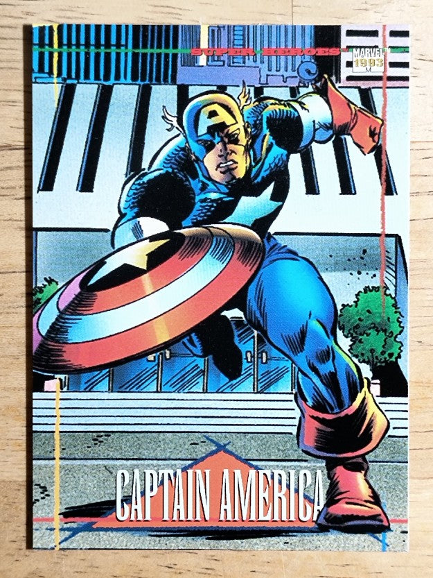 1993 SkyBox Marvel Universe IV #95 Captain America