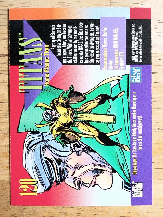 1993 SkyBox Marvel Universe IV #120 Titans