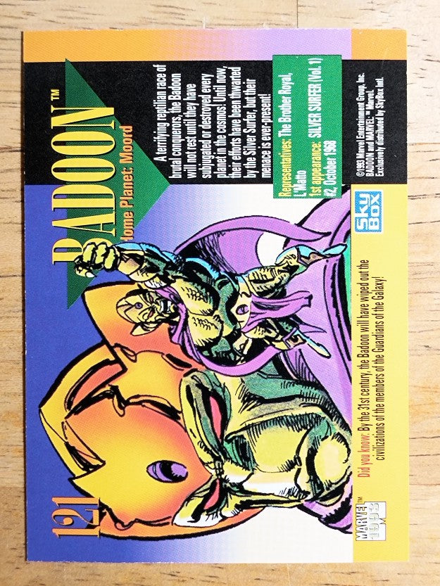 1993 SkyBox Marvel Universe IV #121 Badoon