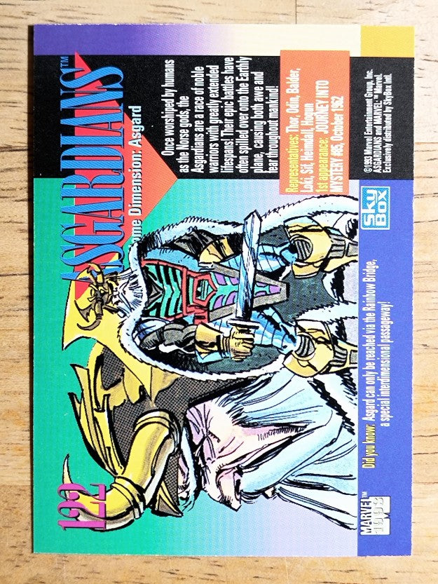 1993 SkyBox Marvel Universe IV #122 Asgardians