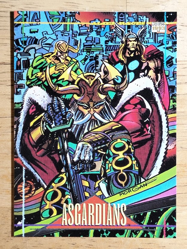 1993 SkyBox Marvel Universe IV #122 Asgardians