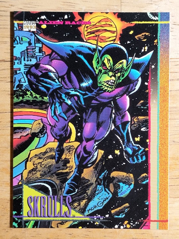 1993 SkyBox Marvel Universe IV #123 Skrulls