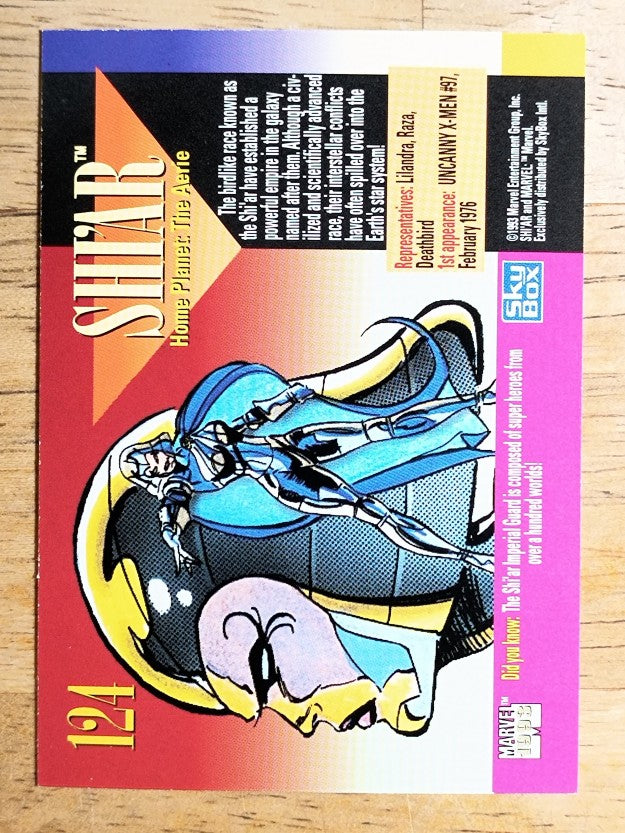 1993 SkyBox Marvel Universe IV #124 Shi'ar
