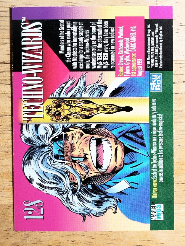 1993 SkyBox Marvel Universe IV #128 Techno Wizards
