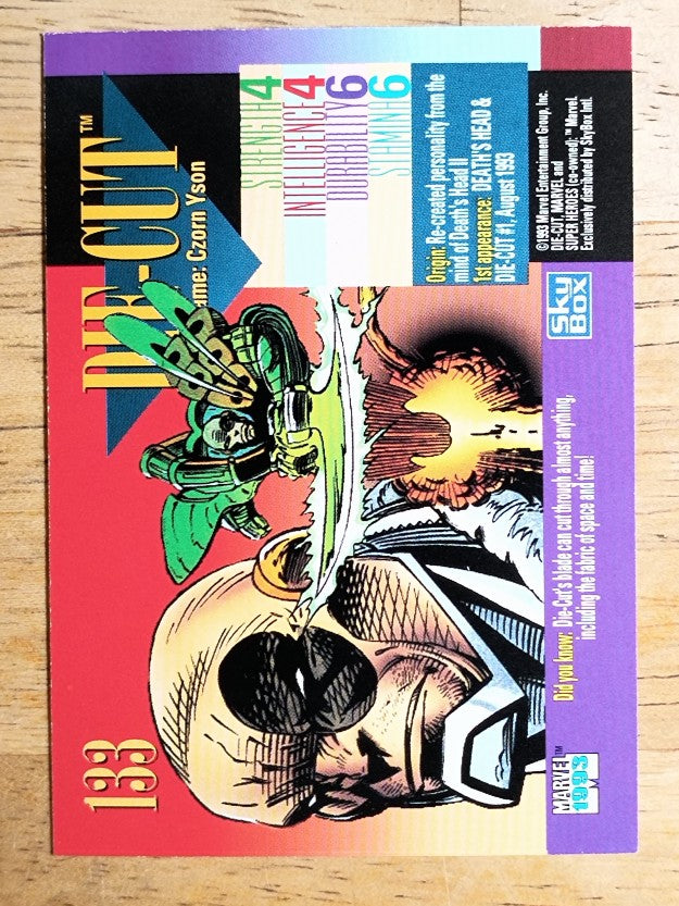1993 SkyBox Marvel Universe IV #133 Die-Cut