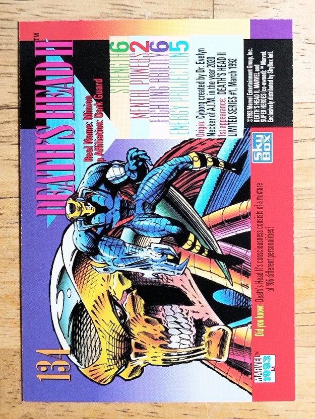1993 SkyBox Marvel Universe IV #134 Death's Head II