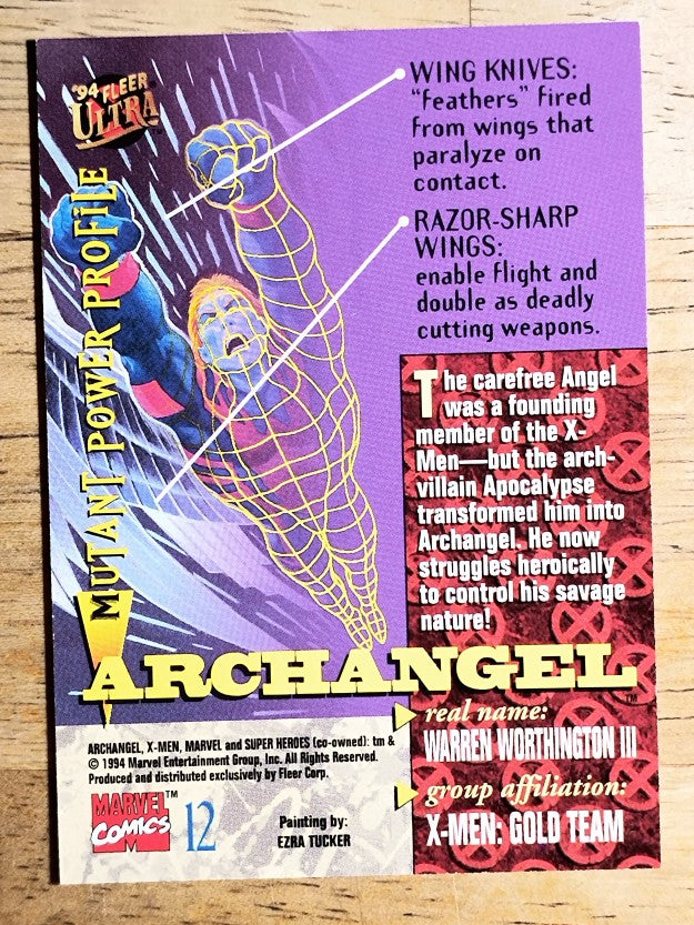 1994 Fleer Ultra X-Men #12 Archangel