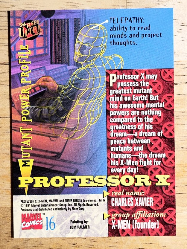 1994 Fleer Ultra X-Men #16 Professor X