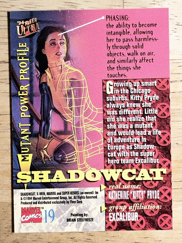 1994 Fleer Ultra X-Men #19 Shadowcat