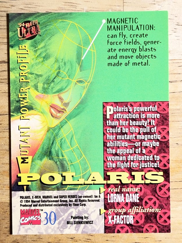 1994 Fleer Ultra X-Men #30 Polaris